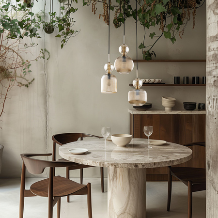 SOPHIA COGNAC LAMPA WISZACA 3XE14 (11041) - TK Lighting