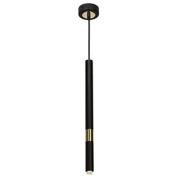 Lampa wisząca MONZA BLACK / GOLD 1xG9 8W (MLP6333) - Milagro