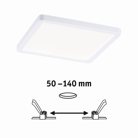 Plafoniera VariFit AREO LED 13W 1200lm 4000K 175x175mm IP44 230V biały matowy / tworzywo sztuczne (PL93042) - PAULMANN