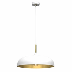 Lampa wisząca LINCOLN WHITE/GOLD 1xE27 45cm (MLP7899) - Milagro