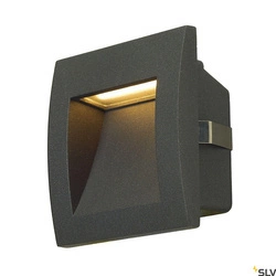 DOWNUNDER OUT LED S, lampa ścienna wpuszczana outdoor, LED, 3000K, antracyt (233605) - SLV