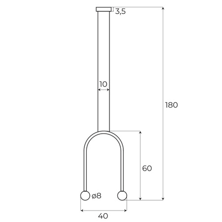 Lampa wiszącą ENIGMA złota (P0514) - MAXLIGHT