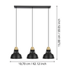 Lampa wisząca ESPINARDO czarna (390231) - EGLO