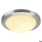 MELAN, lampa sufitowa, A60, okrągła, aluminium szczotkowane, szkło satynowane, maks. 60W (155236) - SLV
