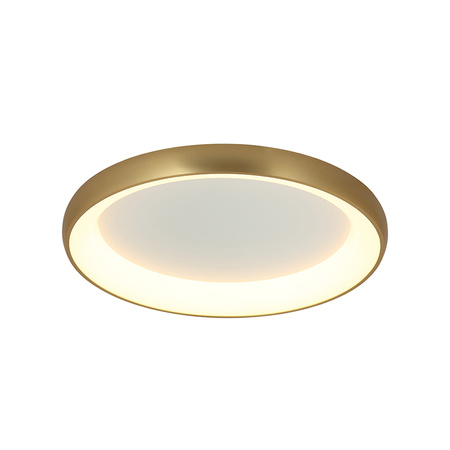 CEILING LIGHT 50W 3000K ALUMINUM & ACRYLIC DIMMABLE BRUSHED ANTIQUE GOLD (2050 Zambelis) - Zambelis