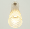 PENDANT LIGHT 3XE14 MAX 40W GLASS ANTIQUE BRASS (23010 Zambelis) - Zambelis