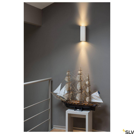 THEO UP/DOWN, QPAR51, lampa ścienna, kolor biały, maks. 2x50W (1000327) - SLV