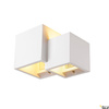 PLASTRA WL CUBES, wewnętrzna oprawa ścienna natynkowa, QT14, biała (1004733) - SLV
