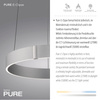 PURE E-CLIPSE LAMPA WISZĄCA ALUMINIUM (2560-95) - Paul Neuhaus