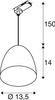 Lampa wisząca do szynoprzewodu 3 fazowego PARA CONE 14 miedź (1008063) - SLV