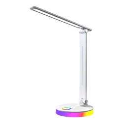 Lampka biurkowa Bruno White 5W LED RGB (ML1629) - Milagro