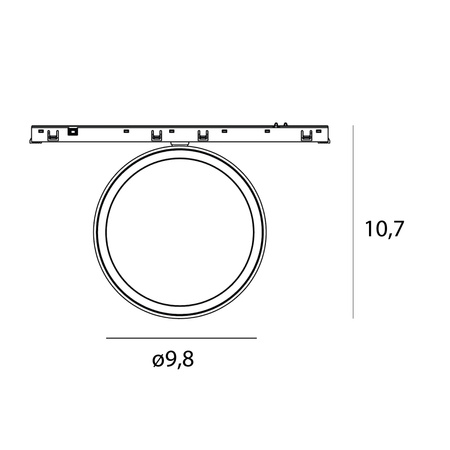 MAXLIGHT N0011Z plafon MICRO11 12W Czarny okrągły 2700-5000K Zigbee