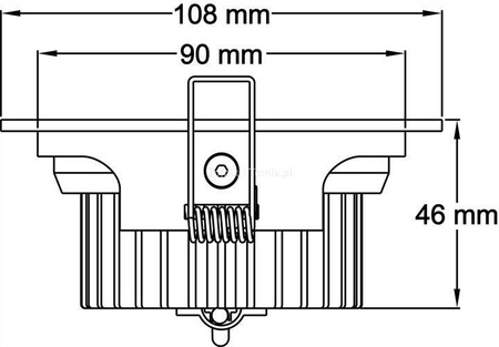 Reflektor do zabudowy REGULOWANY, 3000K - biały (D565067)