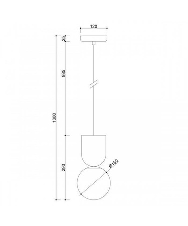Lampa wisząca LUOTI Kol. Biały (LUA111P0) - Ummo
