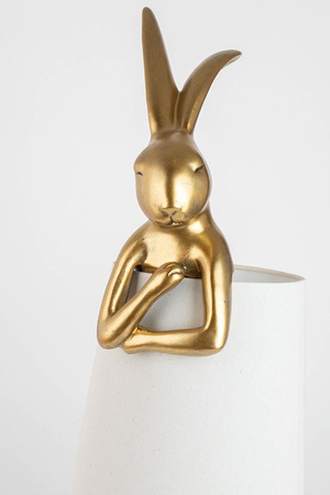KARE lampa stołowa RABBIT 88 cm biała / złota (52523) - Kare Design