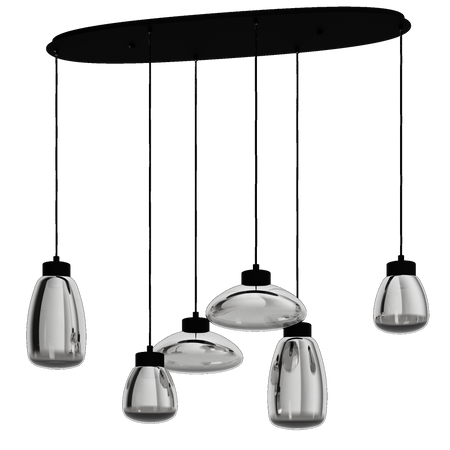 Lampa wisząca SARNARRA czarna (390301) - EGLO