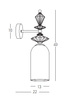 WALL LIGHT 1XE27 MAX 40W OPAL WHITE GLASS & CERAMICS (22080 Zambelis) - Zambelis