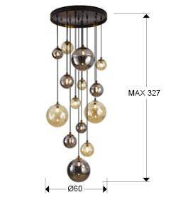 Dark lampa wisząca 14L (439015) - Schuller