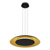 Lampa wisząca Piattino Czarny Złoty 30W LED 3000K-4000k-6000K (ML1815) - Milagro