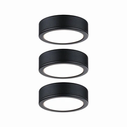 Zestaw opraw meblowych z zasilaczem LED 3x 3,5W 2700K Czarny (PL99990) - PAULMANN