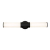 Kinkiet LED Facet - Matowa czerń (QN-FACET-LED2-BK-BATH) - Quintiesse