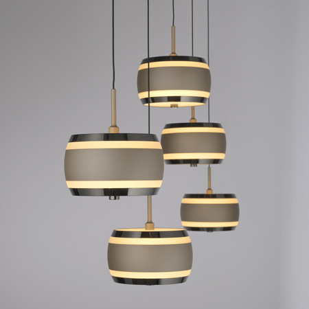 Lampa na pilota, z regulacją światła i wysokości PURE FALLING RINGS BRĄZOWY/CHROM (2504-97) - Paul Neuhaus