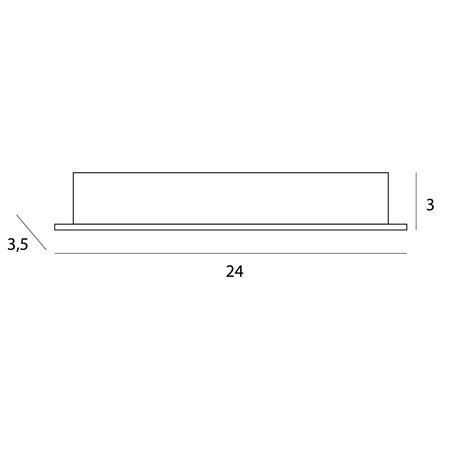 MAXLIGHT H0138 OPRAWA WPUSTOWA X-LINE, DO SKOMPLETOWANIA Z  TRAFO HT0138








