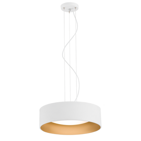 lampa wisząca 3 pł. MOHITO  biały na zewnątrz, złoty wewnątrz złoty ARGON 1213 - żyrandol