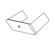 KIT FOR RECESSED TRACK RAIL 51*15*34*T1.5mm with M4 SCREWS (20106 Zambelis) - Zambelis