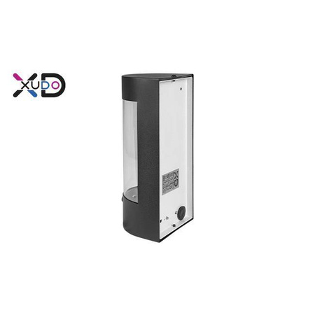 Kinkiet z czujnikiem ruchu, E27 LED IP44 PC czarny PIR (XD-QA101B) - Xudo