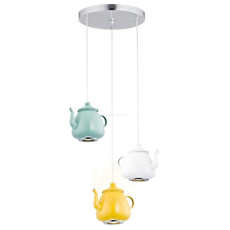 lampa wisząca 3 pł. JAMAJKA dowolna kolorystyka 3 x GU10: 5W(LED) lub max 50W  ARGON 1326 - żyrandol