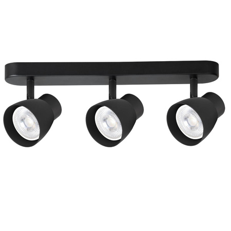 Dravo 3 spot czarny 3xGU10 (LP-9523/3WS BK) - Light Prestige