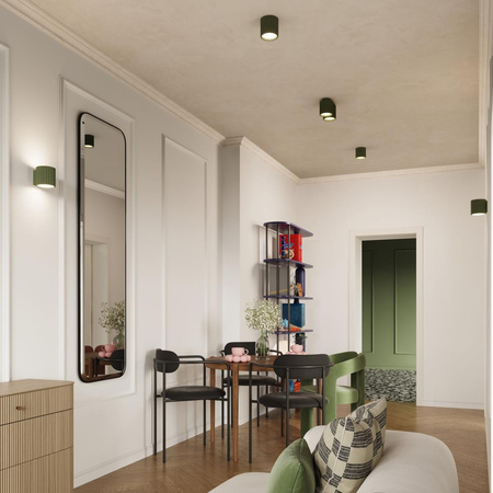 Plafon AURA 2 zielony oliwkowy GU10 (SL.1795) - Sollux Lighting