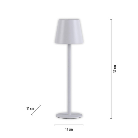 Przenośna LAMPA STOŁOWA USB EURIA Biała (19250-16) - Paul Neuhaus