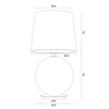 Lampa stołowa HAMILTON (8539-ARG) - Argon
