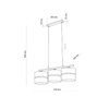 Lampa wisząca NICOL 3 PŁ (4801) - TK Lighting