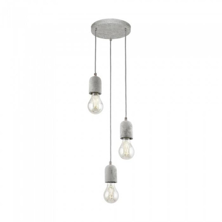 Lampa wisząca SILVARES szara (95523 - EGLO) - żyrandol