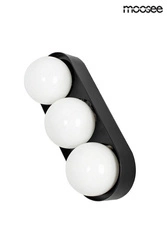 Lampa ścienna DROPS 3 czarna (MSE010100272) - Moosee