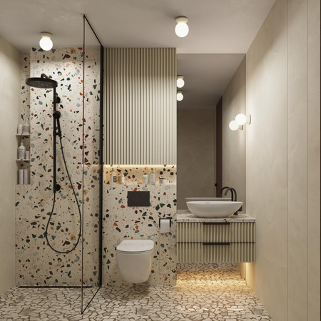 Kinkiet ZORI beżowy IP44 (SL.1891) - Sollux Lighting