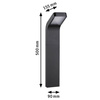 Oprawa ogrodowa KULMA LED 7.5W 500lm 500mm 3000K IP44 odporna na wodę morską 230V antracyt aluminium (PL94746) - PAULMANN