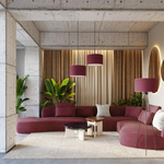 Lampa wisząca NEVIA burgund (SL.1852) - Sollux Lighting