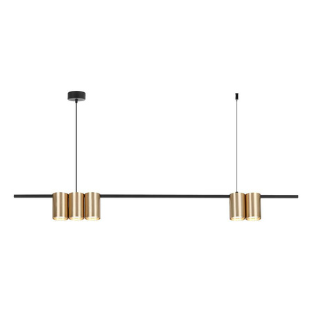 Lampa wisząca (listwa) GENESIS BLACK GOLD 5xGU10 (ML0369) - Milagro