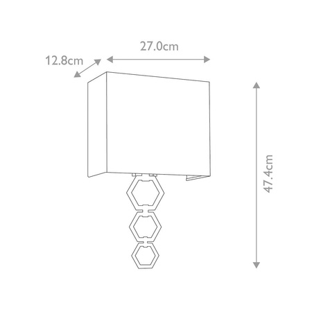 Kinkiet Ria (RIA-MEDIUM-PC) - Elstead Lighting