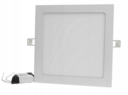 PANEL LED PODTYNKOWY PLAFON SUFITOWY KWADRAT 18W B.ZIMNA - Syntron