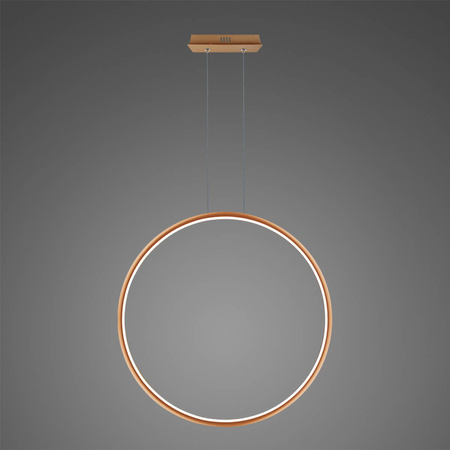 Lampa wisząca Ledowe okręgi No.1 X Φ100 cm in 4k miedziana ściemnialna  Altavola Design (LA073/X_100_in_4k_copper_dimm) - ALTAVOLA DESIGN