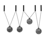 Lampa wisząca iO 4 - Czarna (1900 mm)   (9146) - Dohar