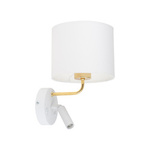 RICHI WHITE/GOLD KINKIET 1xE27+1xG9 (1370) - TK Lighting