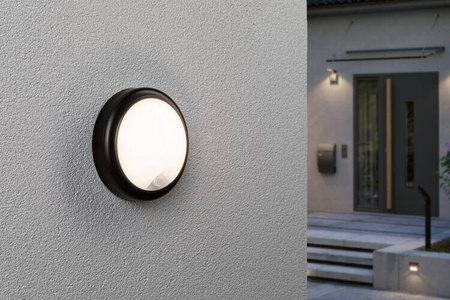 Oprawa elewacyjna IKOSEA LED 4.4W 350lm czujnik ruchu 3000K 230V antracyt / tworzywo sztuczne (PL94187) - PAULMANN