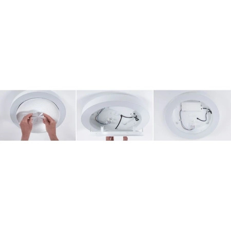 Plafoniera VOLEA 25W DIM 400MM 2900lm 3000K IP44 230V biały / srebrny/ tworzywo sztuczne (PL71179) - PAULMANN