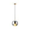 PENDANT LIGHT G9 SMOKE GLASS - GOLD MATT (22058 Zambelis) - Zambelis